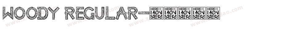 Woody Regular字体转换